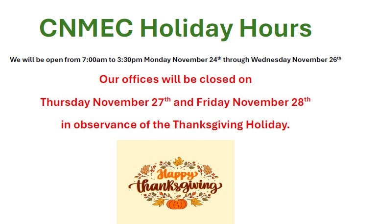 Holiday Hours